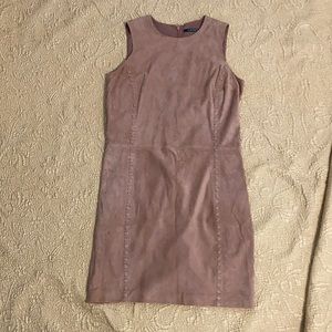 Lauren by Ralph Lauren goat suede dress.